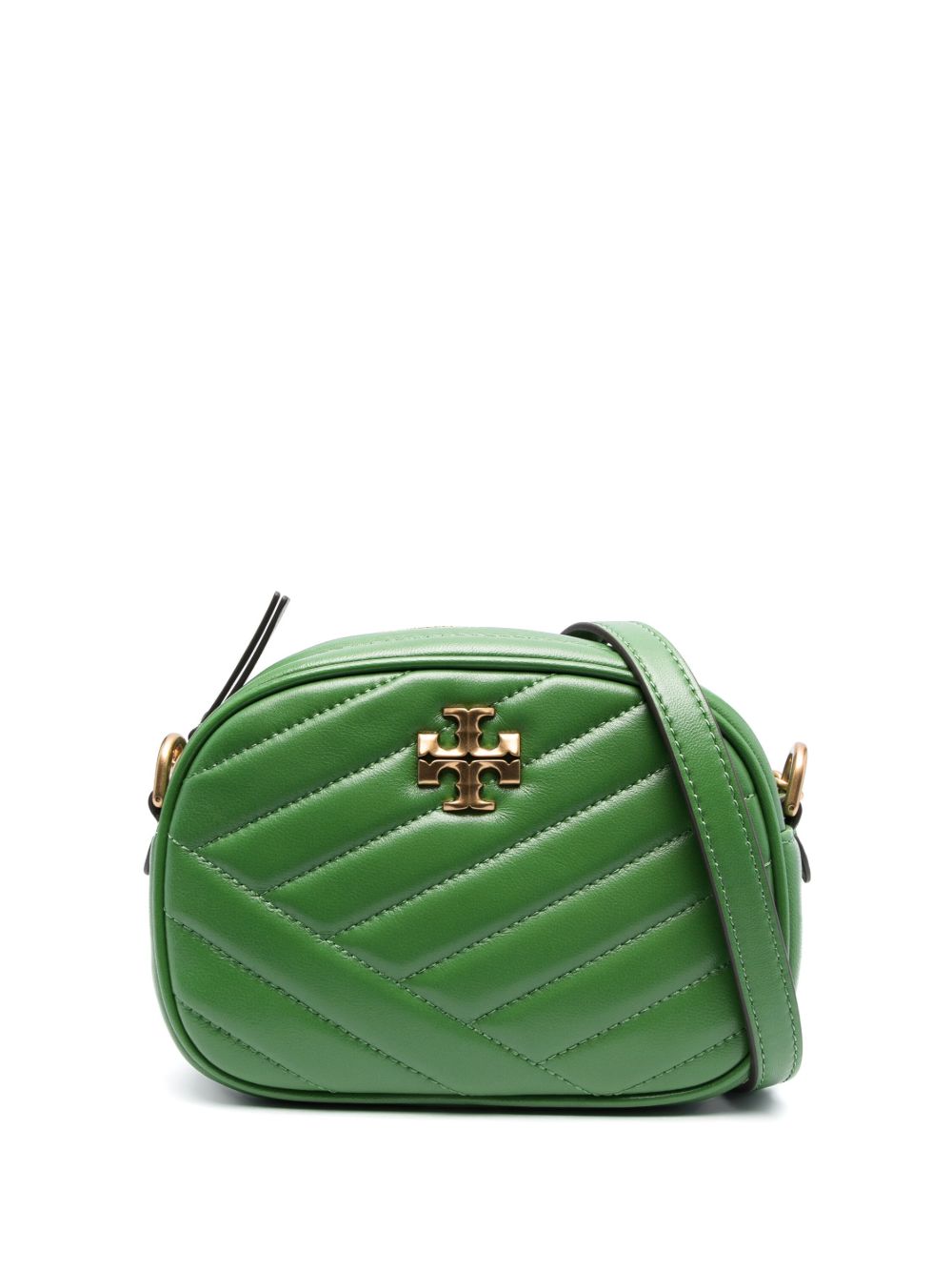 Tory Burch Kira 人字纹图案小号斜挎包 - 绿色