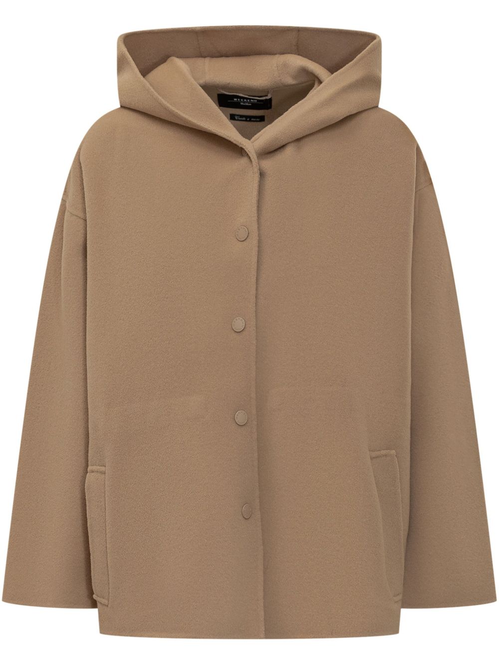 Weekend Max Mara 羊毛连帽外套 - 中性色