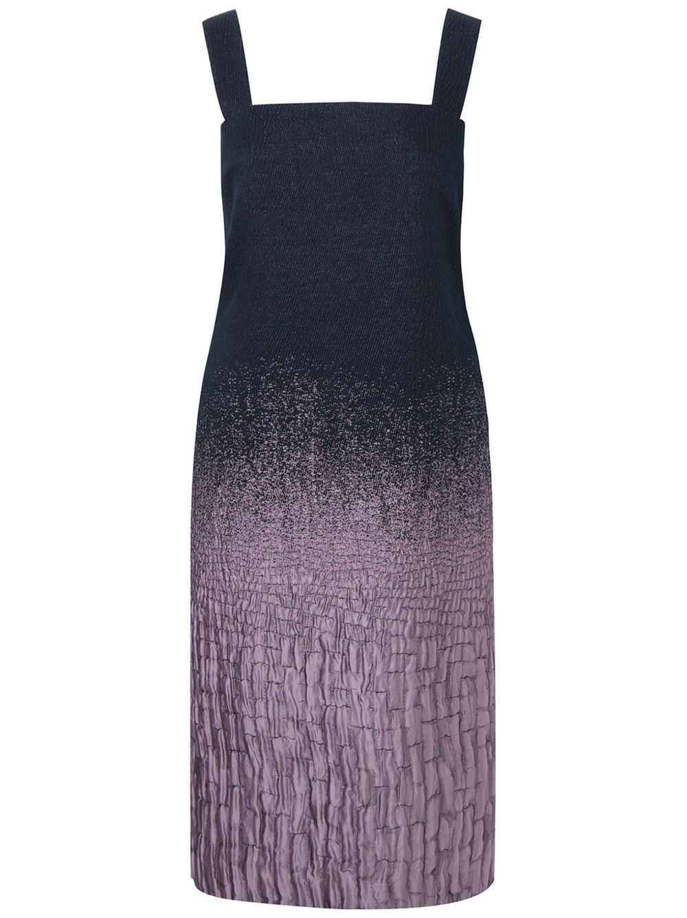 Ports 1961 渐色效果紧身中长连衣裙 - 黑色