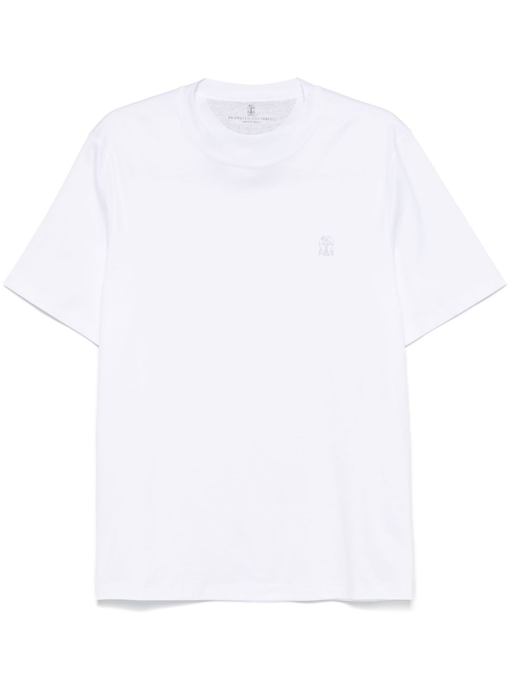 Brunello Cucinelli logo印花T恤 - 白色