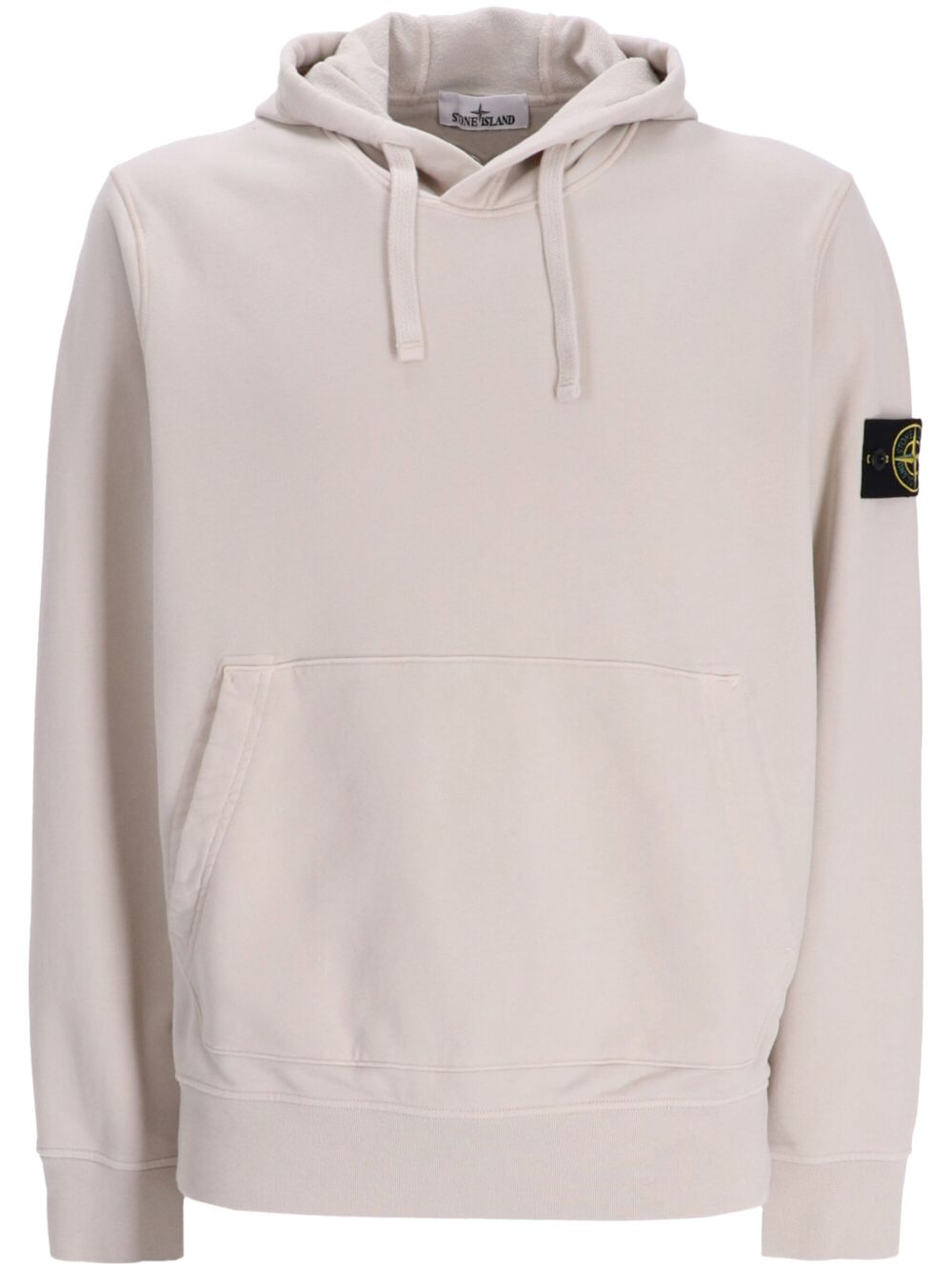 Stone Island 罗盘图案棉连帽衫 - 中性色