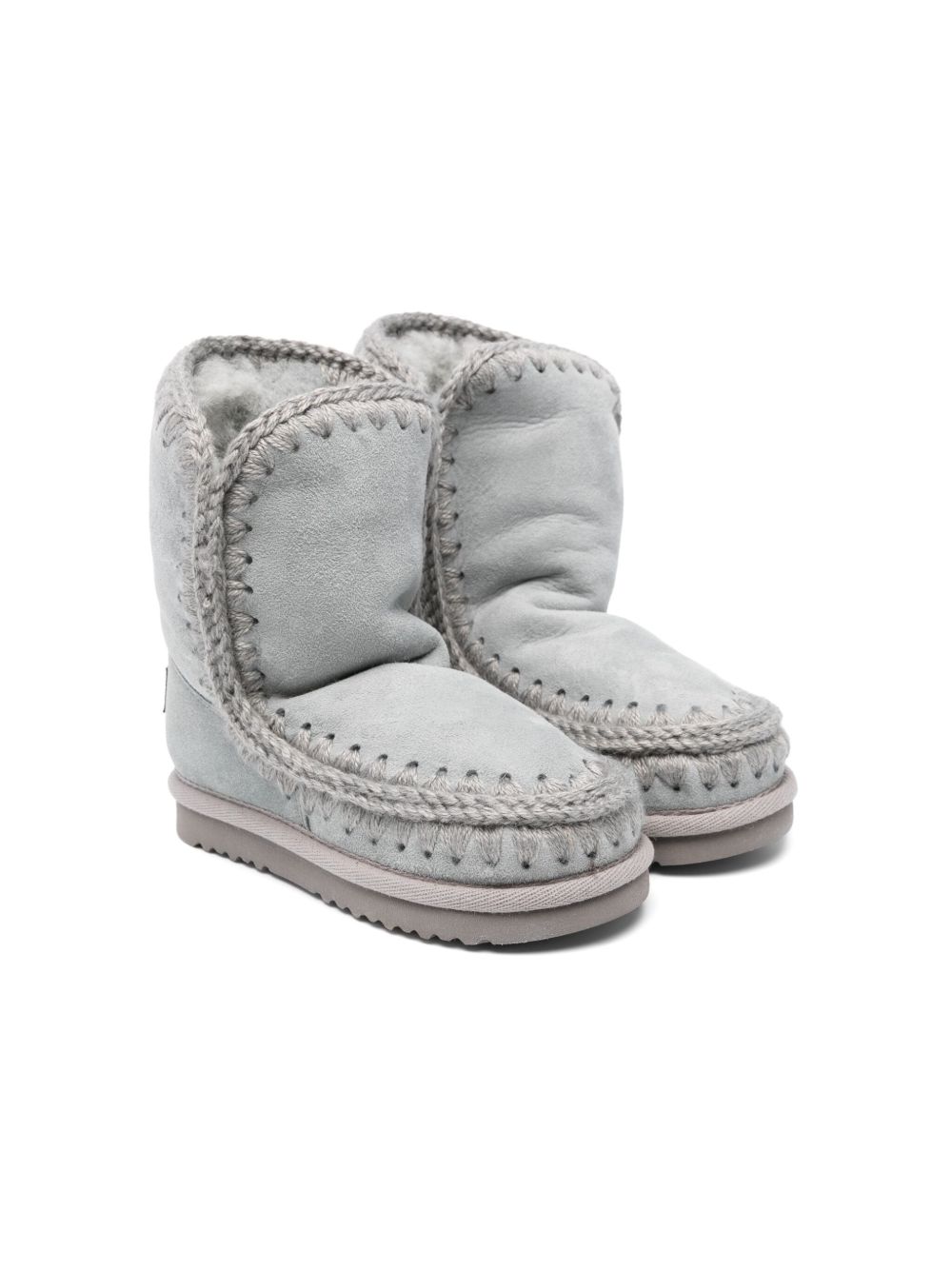 Mou Kids Eskimo 短靴 - 蓝色