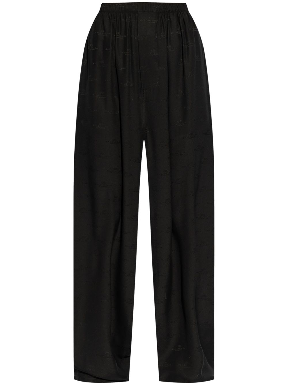 Balenciaga logo-print trousers - 黑色