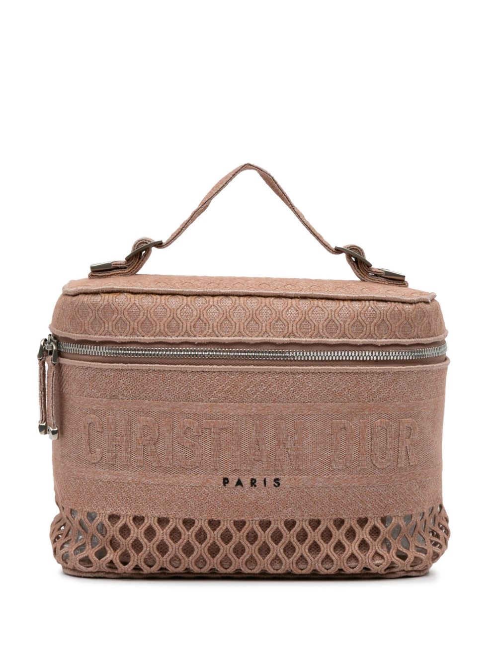 Christian Dior Pre-Owned Mesh Embroidered Diortravel 化妆包（2020年典藏款） - 粉色