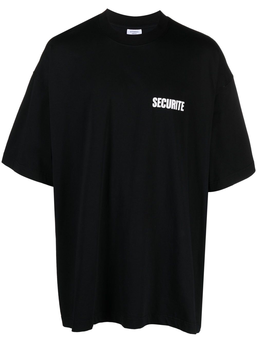 VETEMENTS Securite 棉T恤 - 黑色