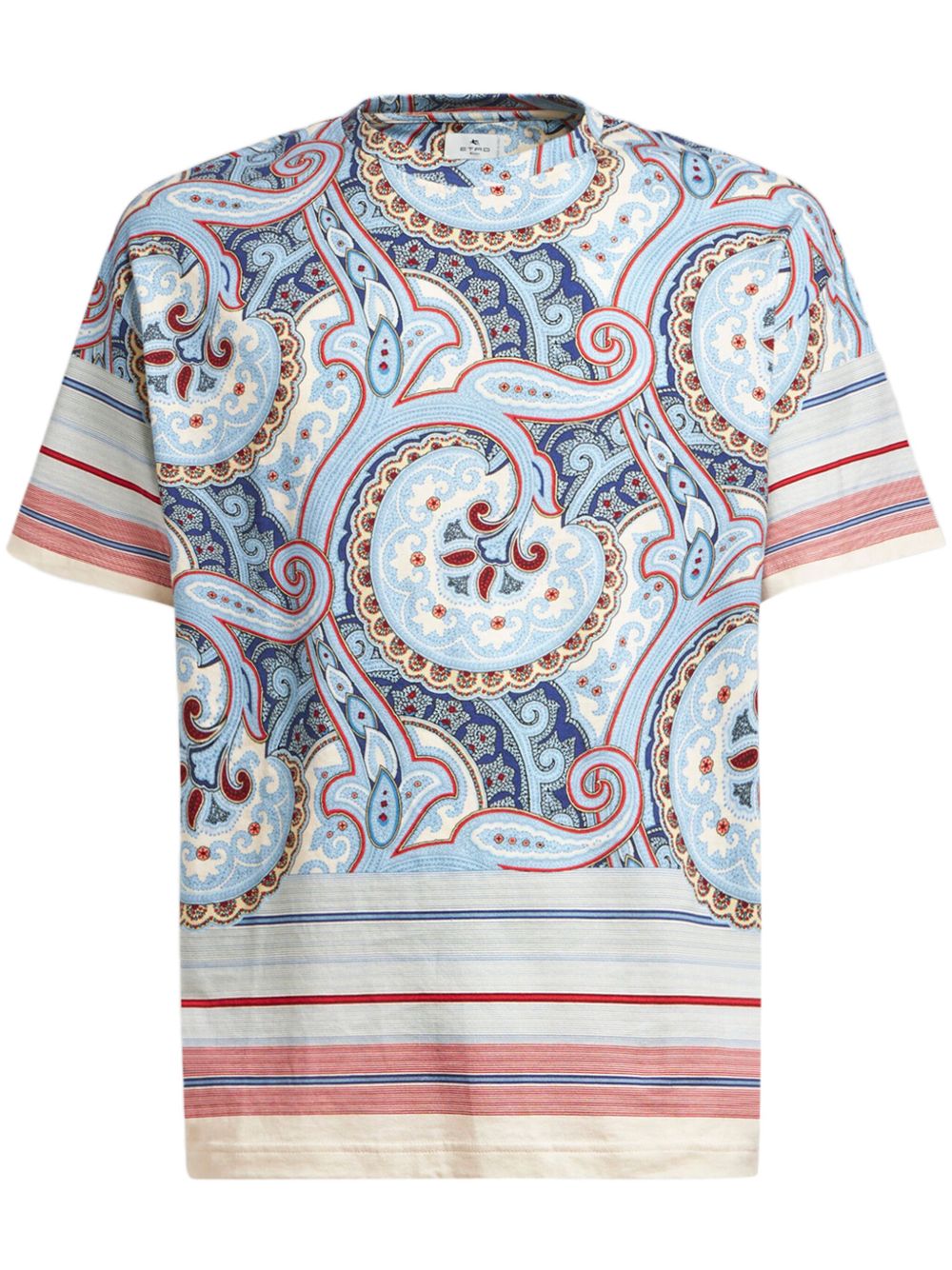 ETRO paisley-print T-shirt - 蓝色