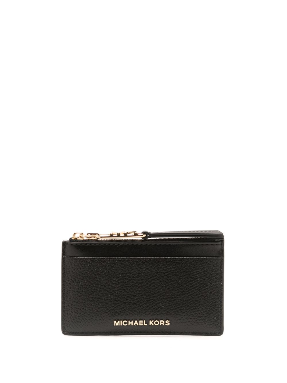 Michael Michael Kors Empire Small 皮质卡夹 - 黑色