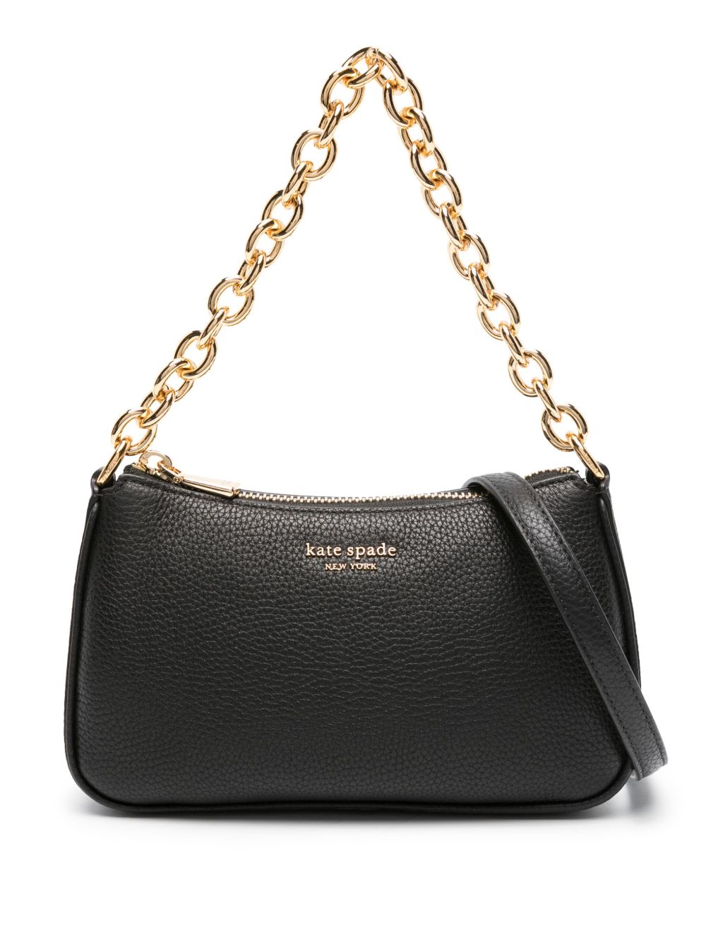 Kate Spade Jolie 皮质小号单肩包 - 黑色