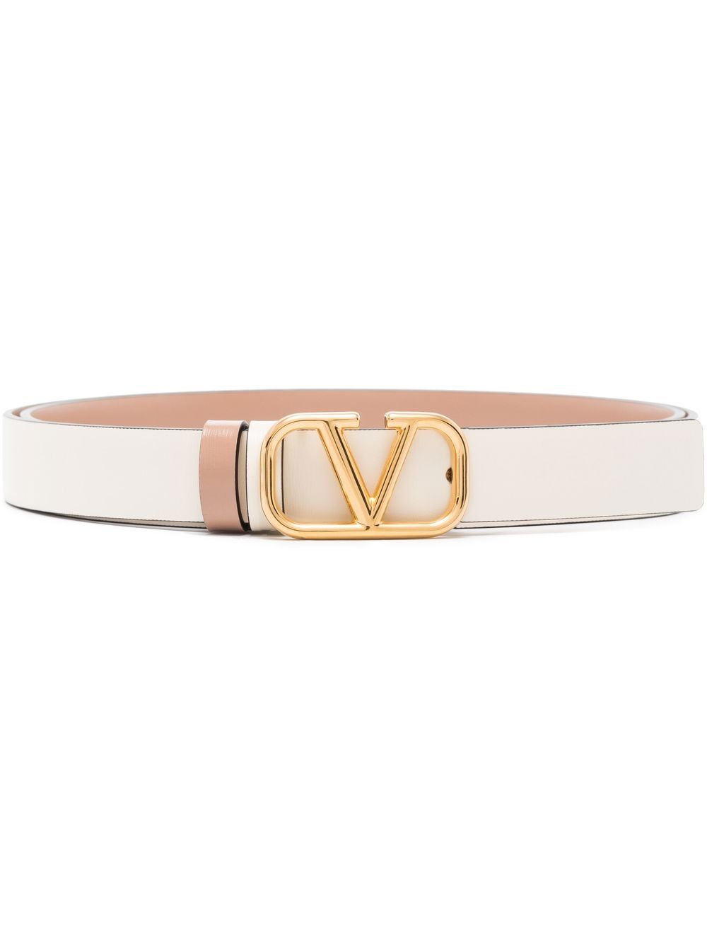 Valentino Garavani VLogo Signature 双面腰带（20毫米） - 中性色