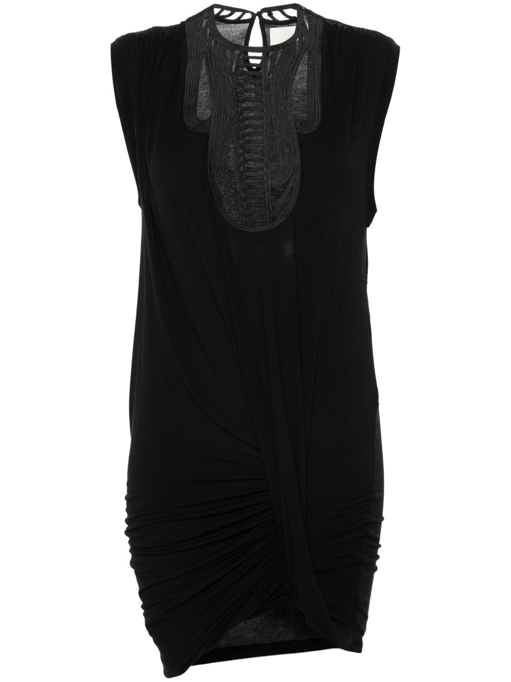ISABEL MARANT Zelmira 绳结编织细节连衣裙 - 黑色