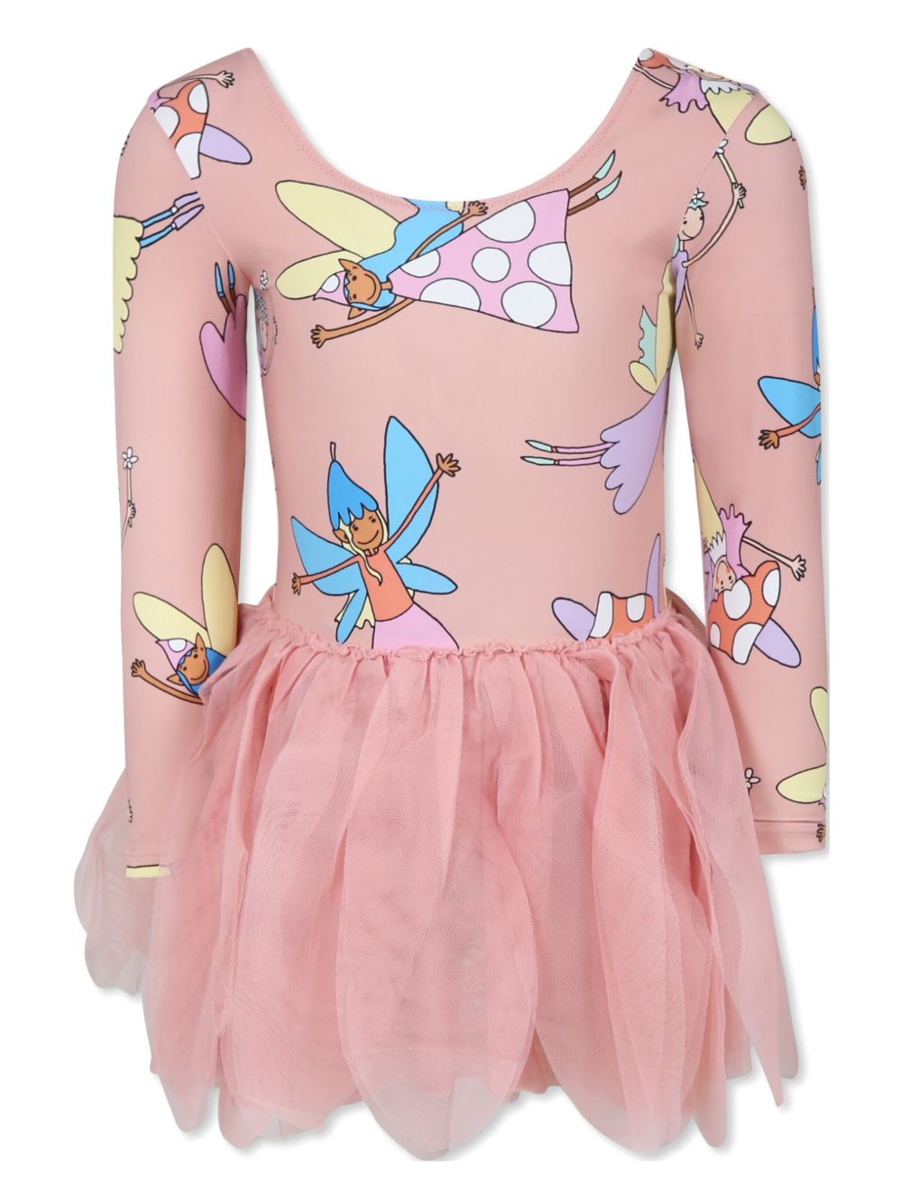 Stella McCartney Kids 仙女印花连衣裙 - 粉色