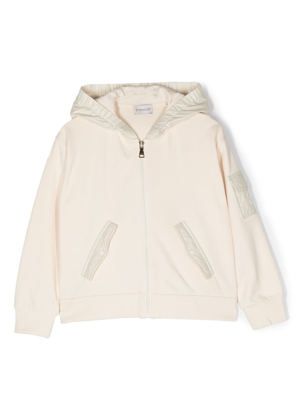 Moncler Enfant 标贴夹克 - 中性色