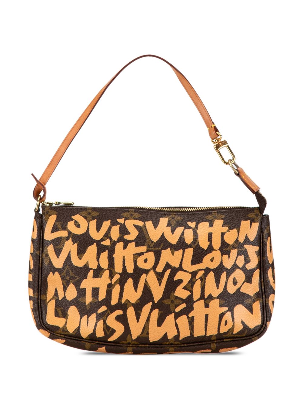 Louis Vuitton Pre-Owned x Stephen Sprouse Monogram Graffiti Pochette Accessoires 单肩包（2001年典藏款） - 褐色