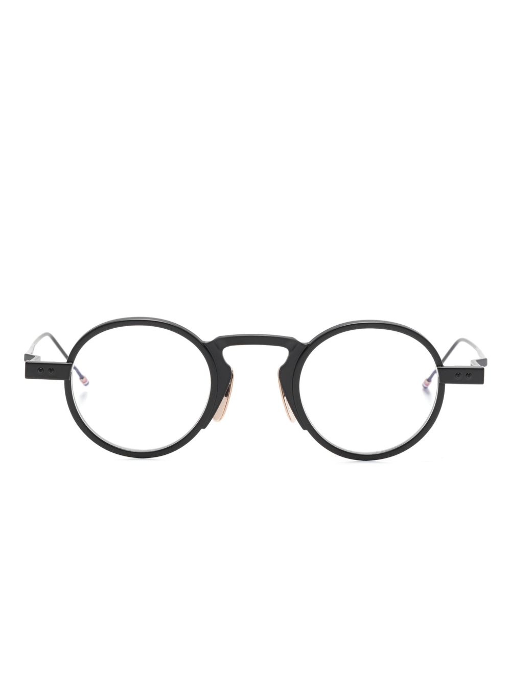 Thom Browne Eyewear 圆框眼镜 - 灰色