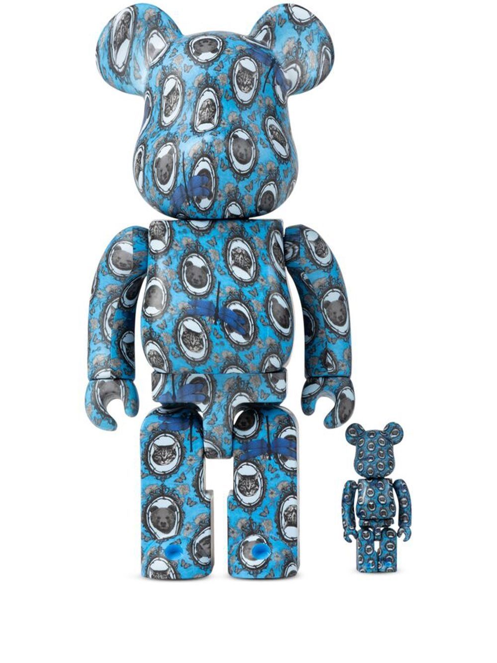MEDICOM TOY x Robe Japonica BE@RBRICK 100% & 400% 模型玩具套装 - 蓝色