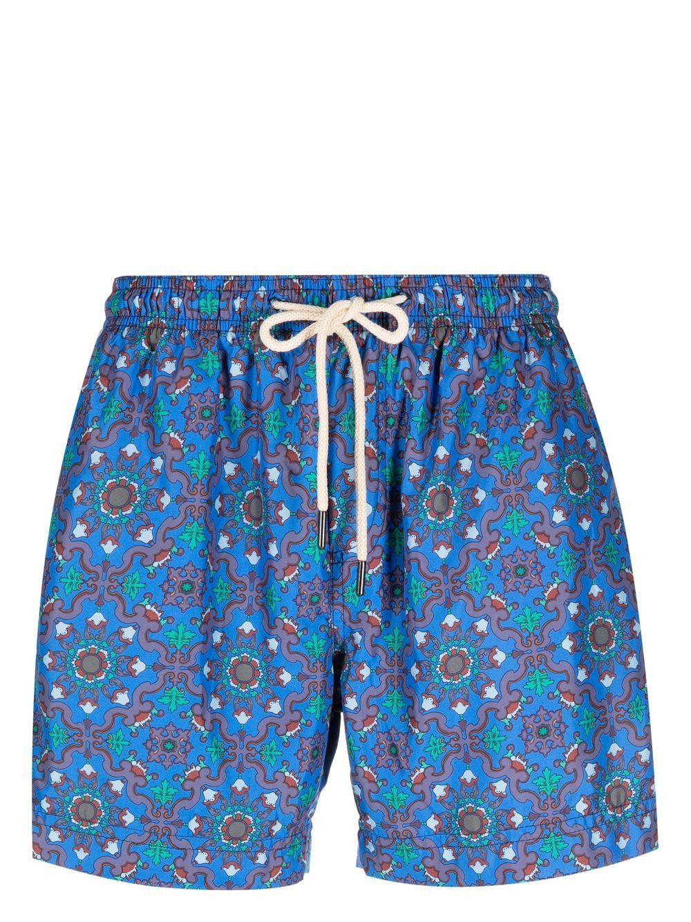PENINSULA SWIMWEAR 图案印花泳裤 - 蓝色