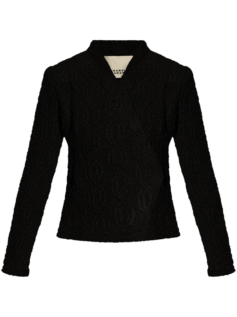ISABEL MARANT Loyana 粗绞花针织夹克 - 黑色