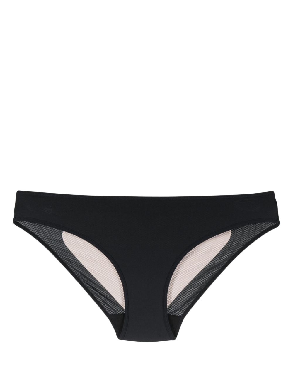 Marlies Dekkers Heartbreaker 网纱拼接三角内裤 - 黑色