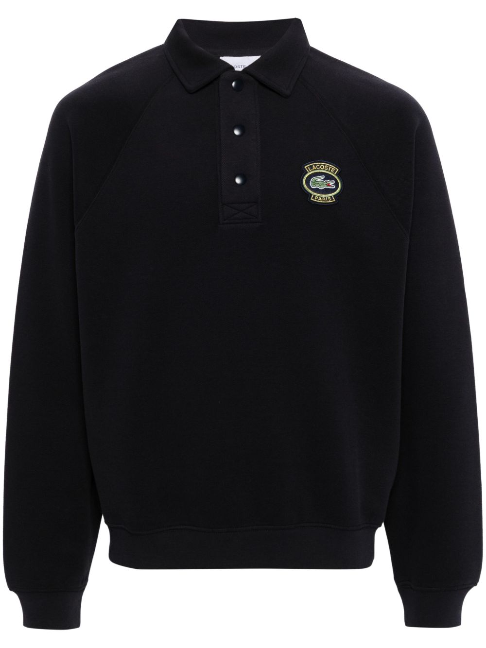 Lacoste logo贴花卫衣 - 蓝色