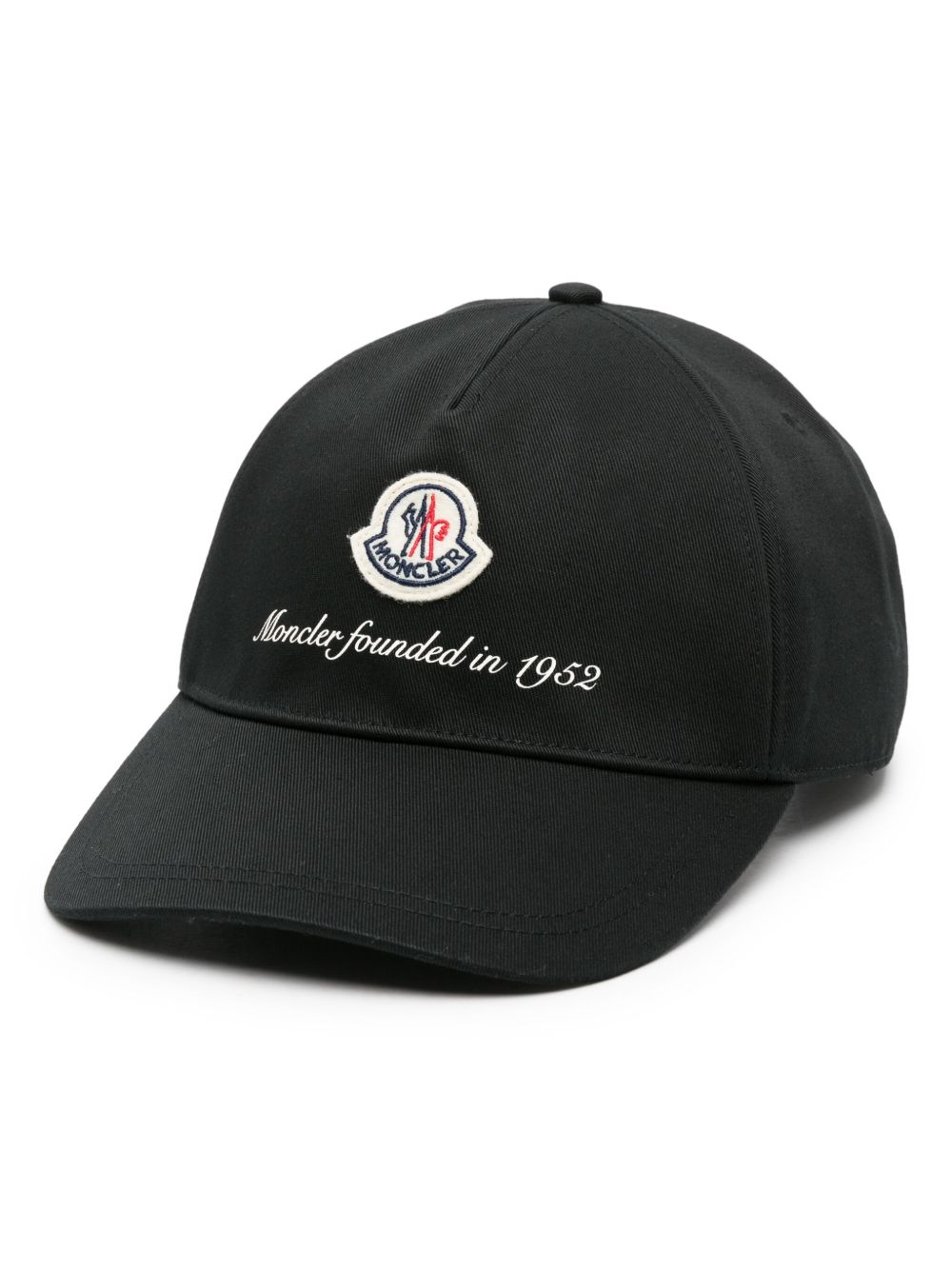 Moncler 标贴棒球帽 - 黑色