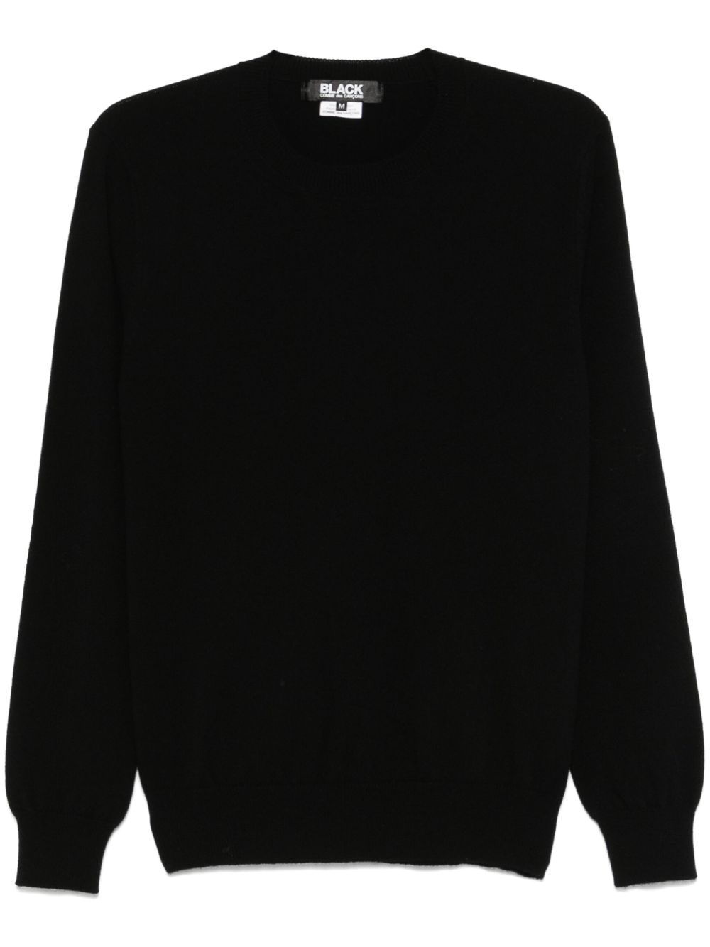 Black Comme Des Garçons 羊毛毛衣 - 黑色