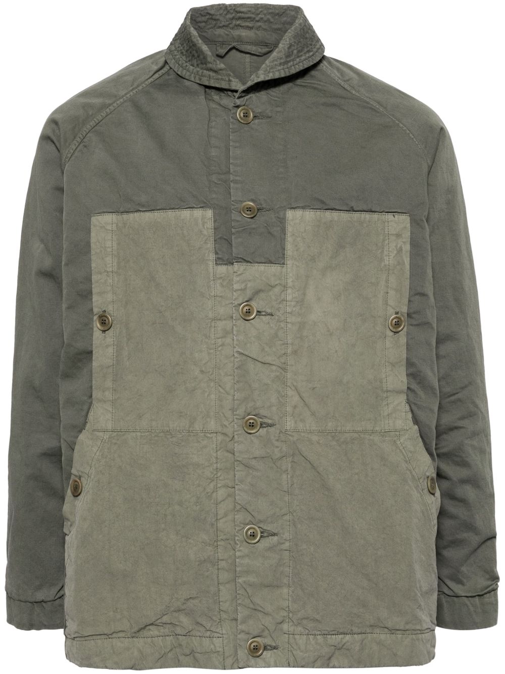 Casey Casey Militaire Blouson 棉夹克 - 绿色