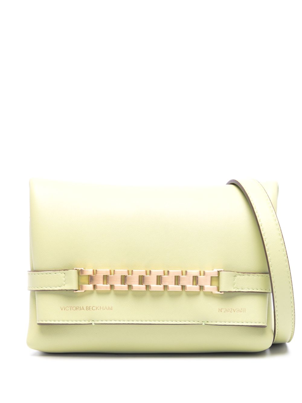 Victoria Beckham Chain 皮质单肩包 - 绿色