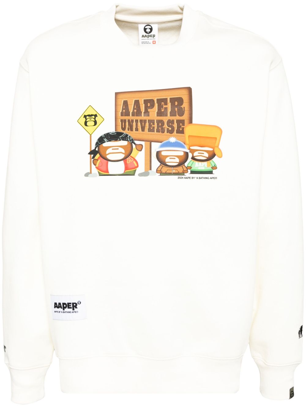 AAPE BY *A BATHING APE® AAPER 圆领卫衣 - 中性色