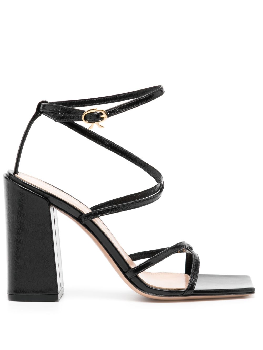 Gianvito Rossi Nui 高跟凉鞋 - 黑色