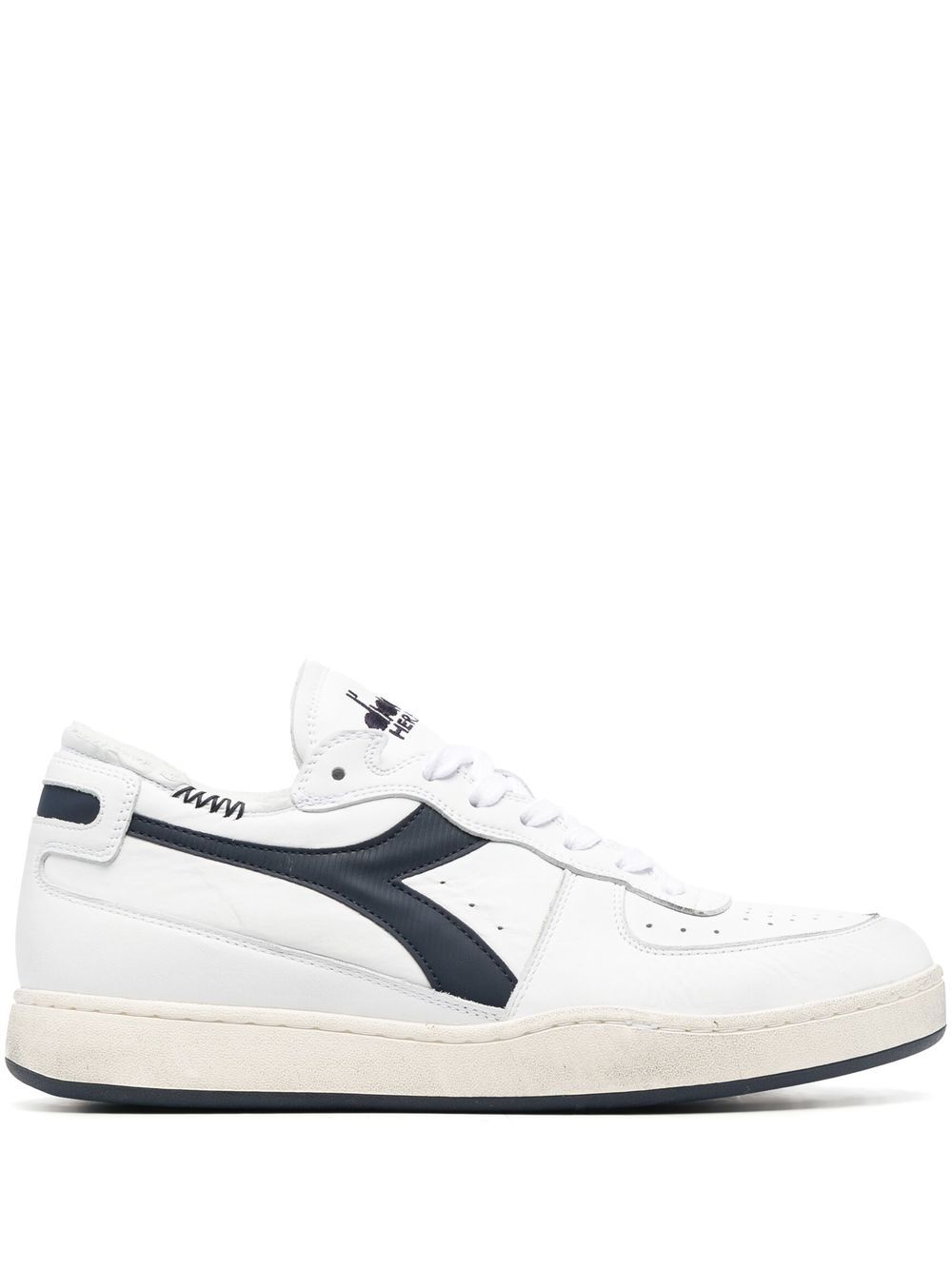 Diadora 拼色拼接运动鞋 - 白色