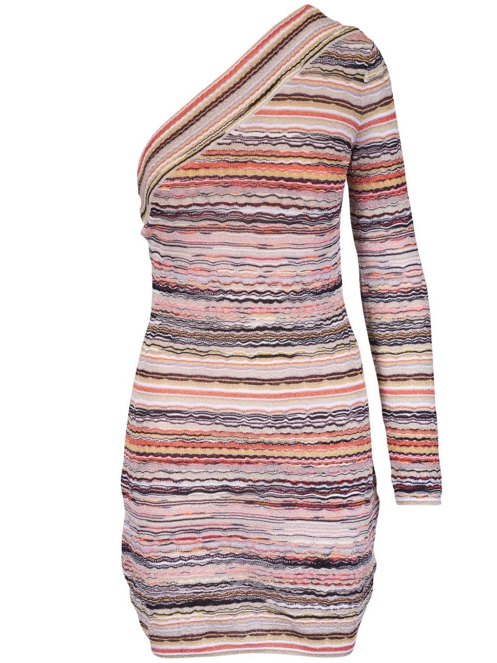 Missoni 条纹迷你连衣裙 - 粉色