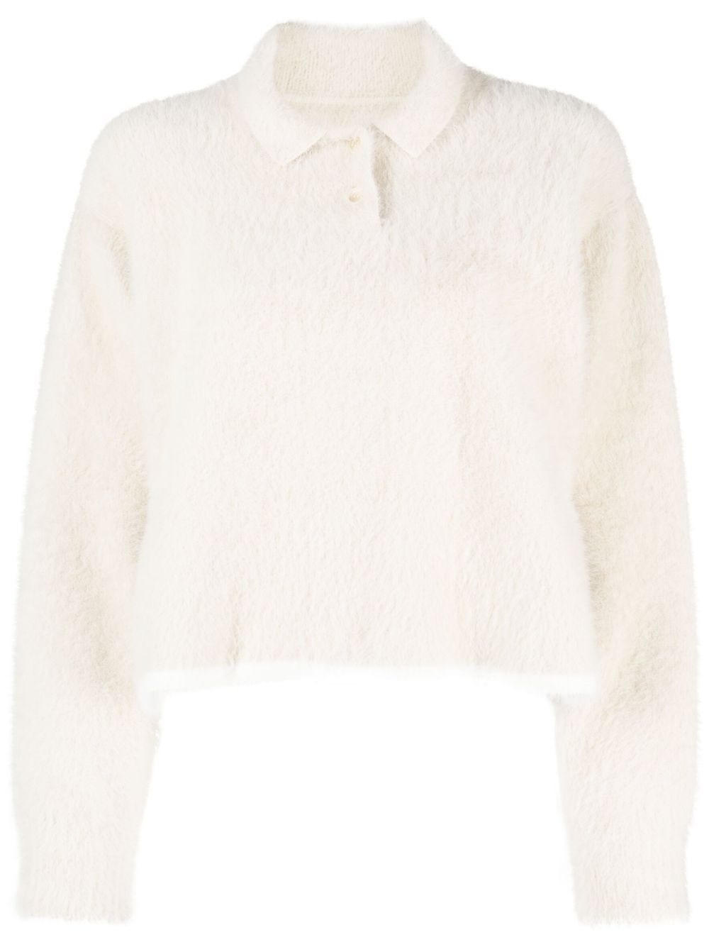 Jacquemus Le Polo Neve 针织polo衫 - 中性色