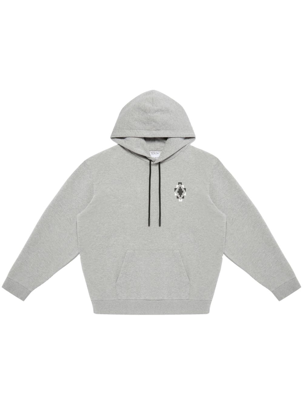 Marcelo Burlon County of Milan Bandana Cross 棉连帽衫 - 灰色