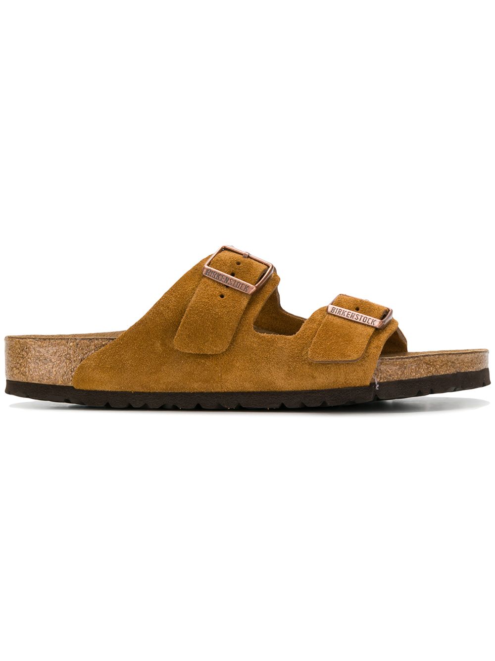 Birkenstock Montery真皮拖鞋 - 褐色
