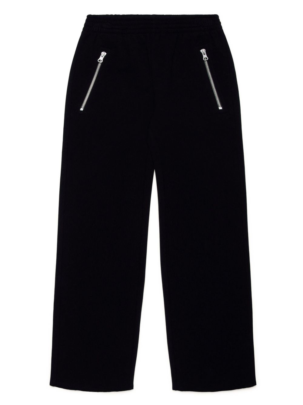 MM6 Maison Margiela Kids logo缝线棉长裤 - 黑色