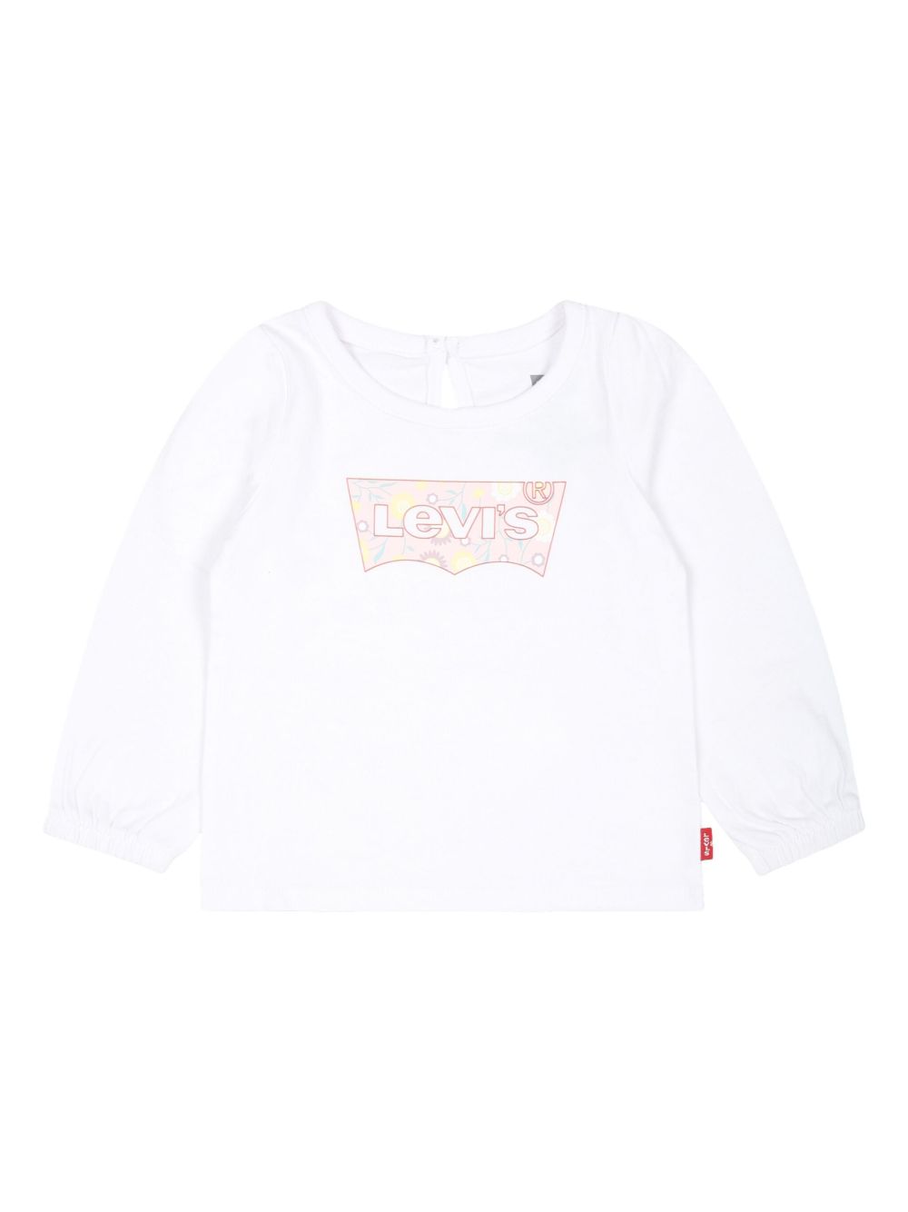 Levi's Kids Batwing 泡泡长袖上衣 - 白色