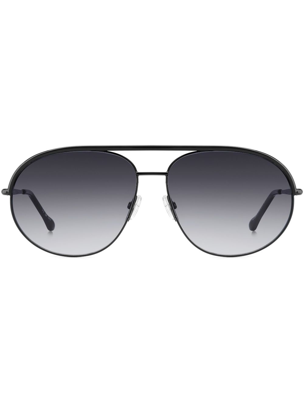 Isabel Marant Eyewear 0200S 飞行员镜框太阳眼镜 - 黑色