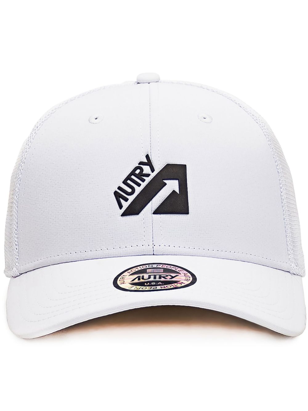 Autry logo压纹棒球帽 - 白色
