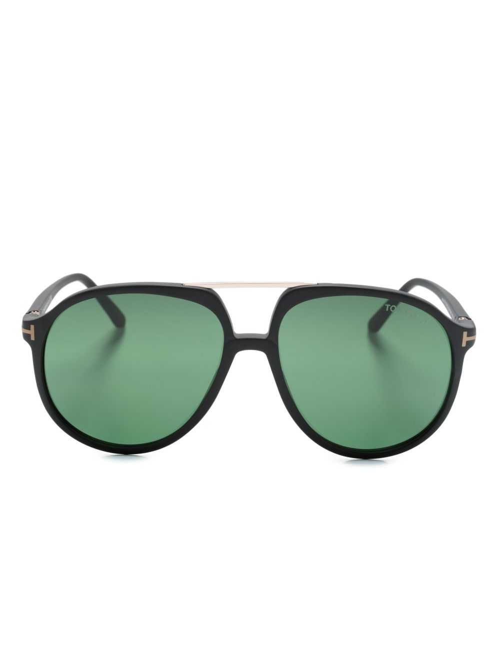 TOM FORD Eyewear Archie 圆框太阳眼镜 - 黑色