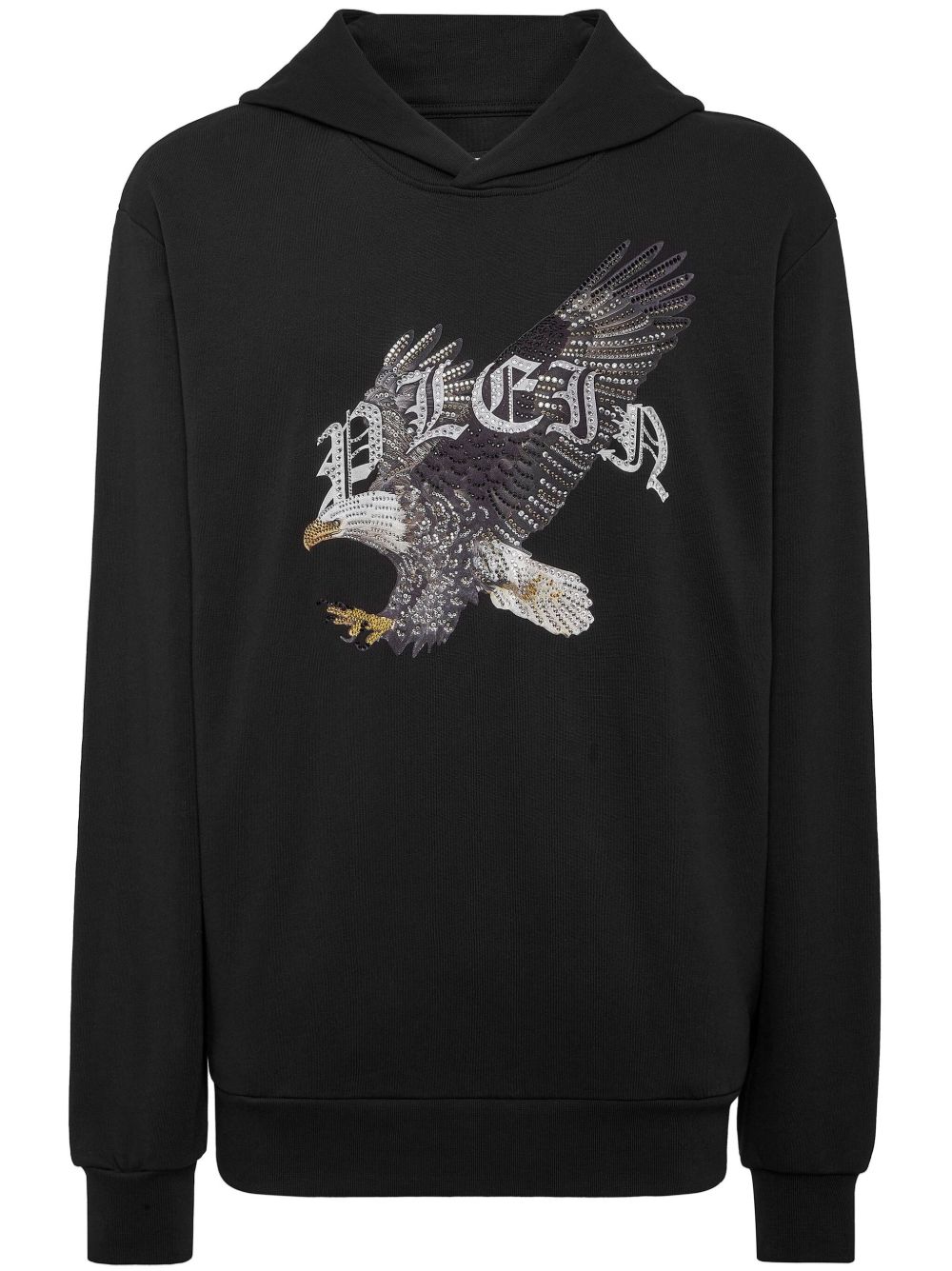 Philipp Plein 老鹰印花连帽衫 - 黑色