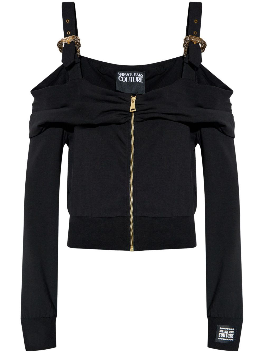 Versace Jeans Couture logo扣环卫衣 - 黑色