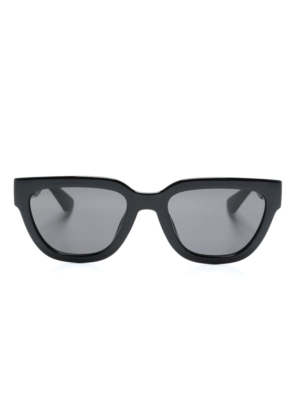 Gucci Eyewear 猫眼框太阳眼镜 - 黑色