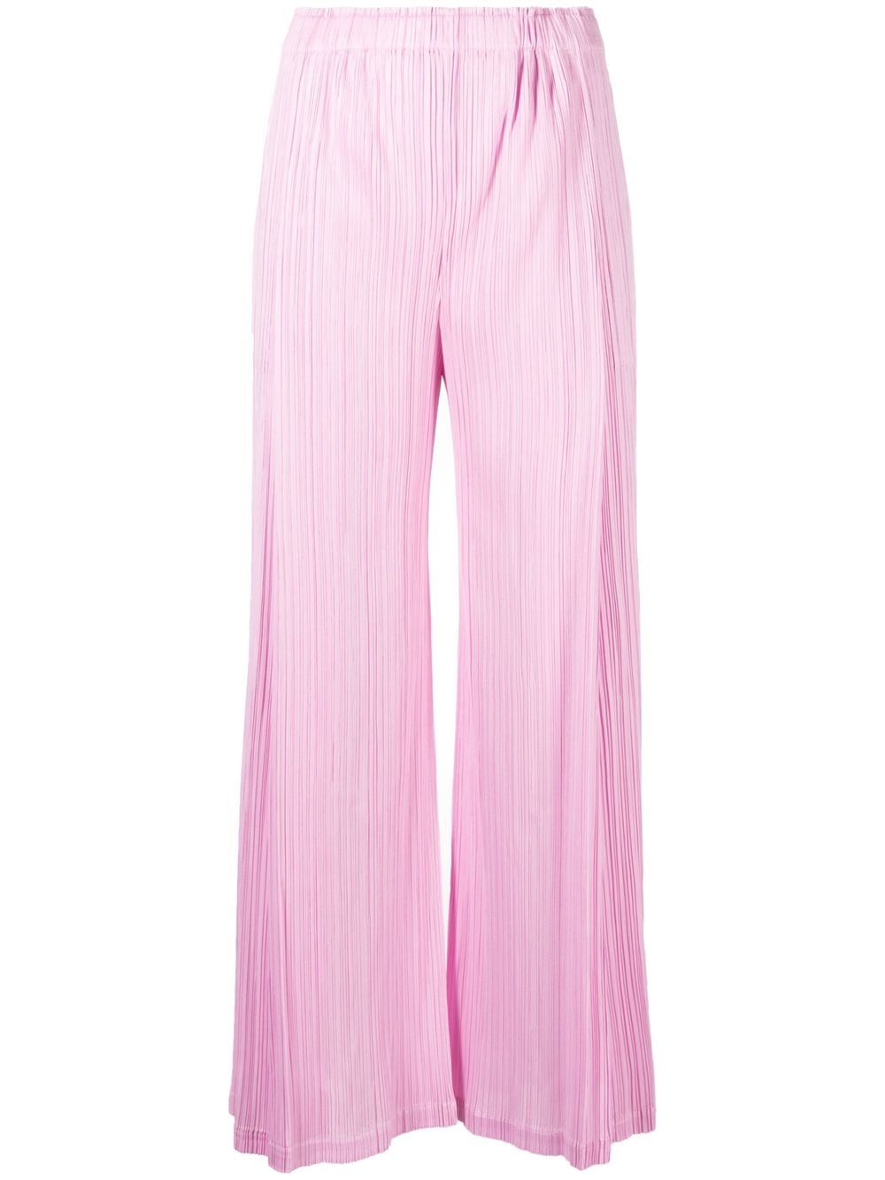 Pleats Please Issey Miyake September 细褶效果露踝裤 - 粉色