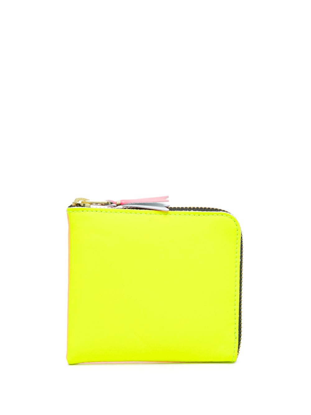 Comme Des Garçons Wallet Super Fluo环绕式拉链钱包 - 黄色