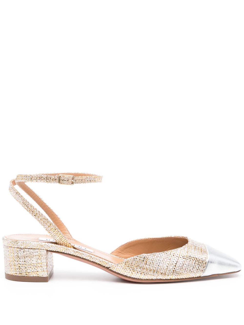 Aquazzura French Flirt 低跟鞋 - 银色