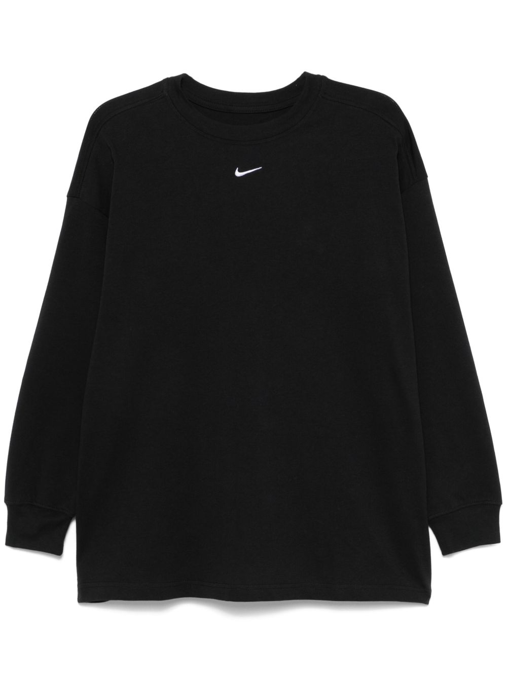 Nike Swoosh 刺绣T恤 - 黑色