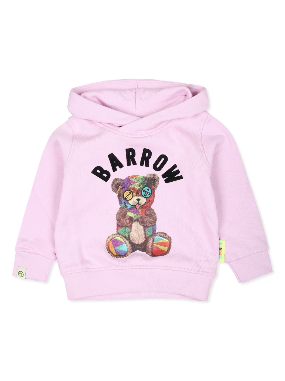 Barrow kids logo印花棉连帽衫 - 粉色