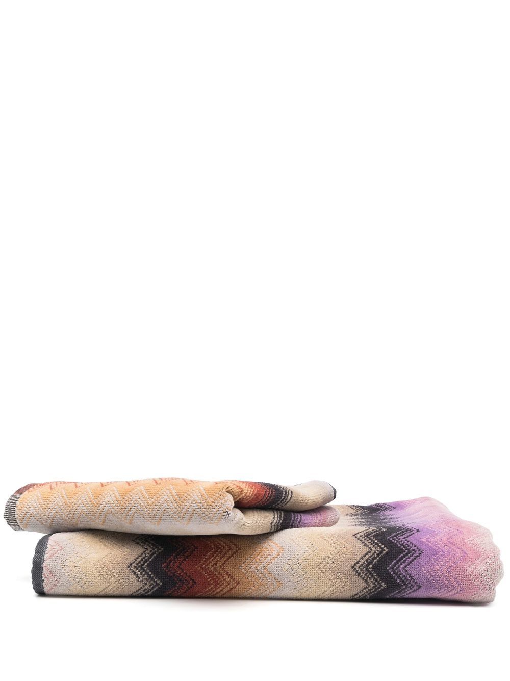 Missoni Home Byron Z字形图案浴巾 - 中性色