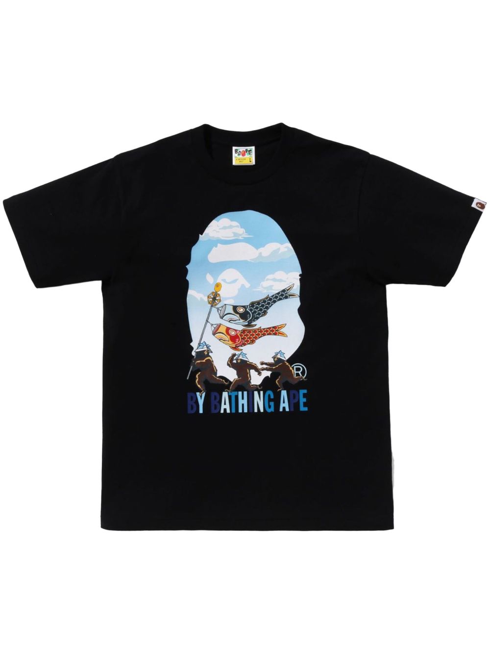 A BATHING APE® Carp Streamer 棉T恤 - 黑色