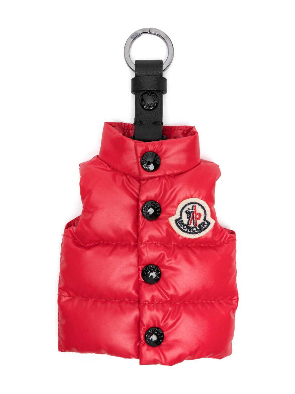 Moncler 马甲造型钥匙扣 - 红色
